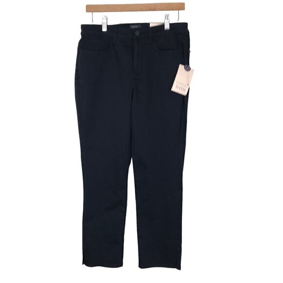 NWT NYDJ Sherri Slim Black High Rise 5 Pocket Jeans Size 8 - Picture 3 of 10
